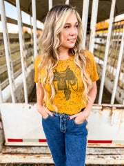 Saddle Up Cropped Tee