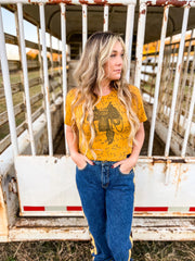 Saddle Up Cropped Tee